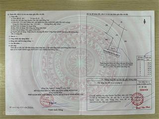 Chính chủ cần bán lô đất mặt tiền tại cẩm mỹ