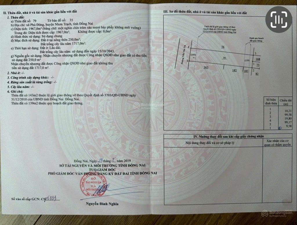 Đất mặt tiền đường trần văn trà lộ giới 20m hiện hữu, mặt tiền đất 19,9m