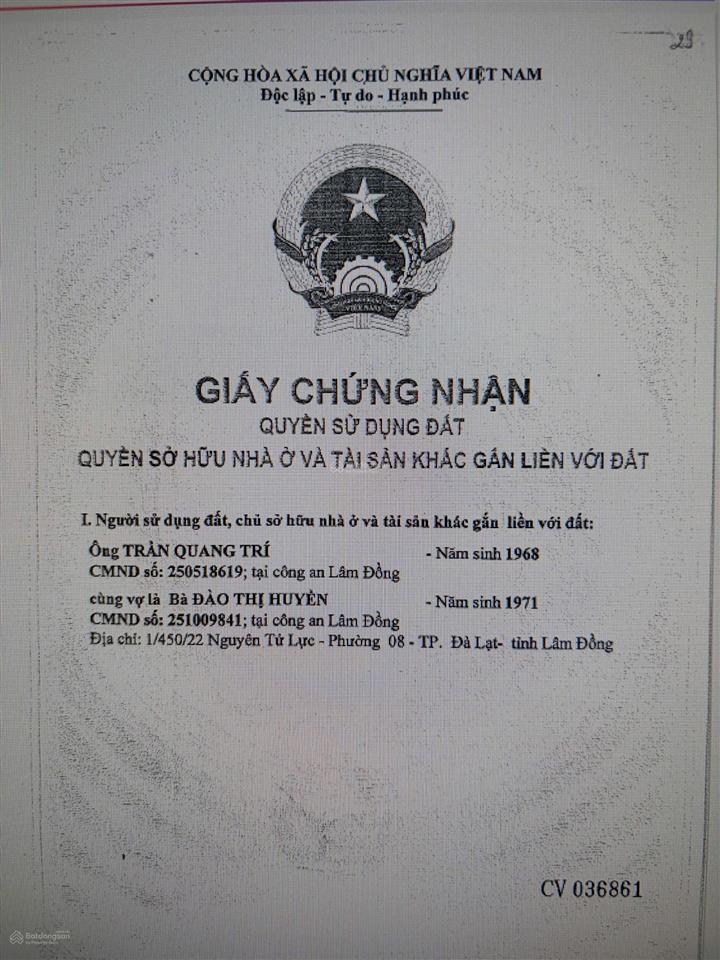 Bán nhà 2 mặt tiền đường nguyên tử lực đà lạt cách trung tâm 3km