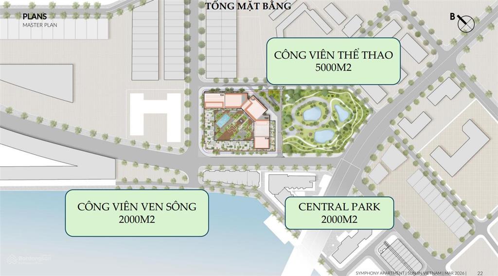 Sun symphony 5  view trực diện sông