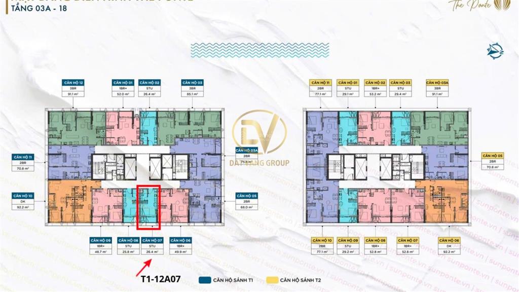 Bán studio sun ponte residence đà nẵng 26.4m², hướng đông, giá 2.7 tỷ chờ sổ