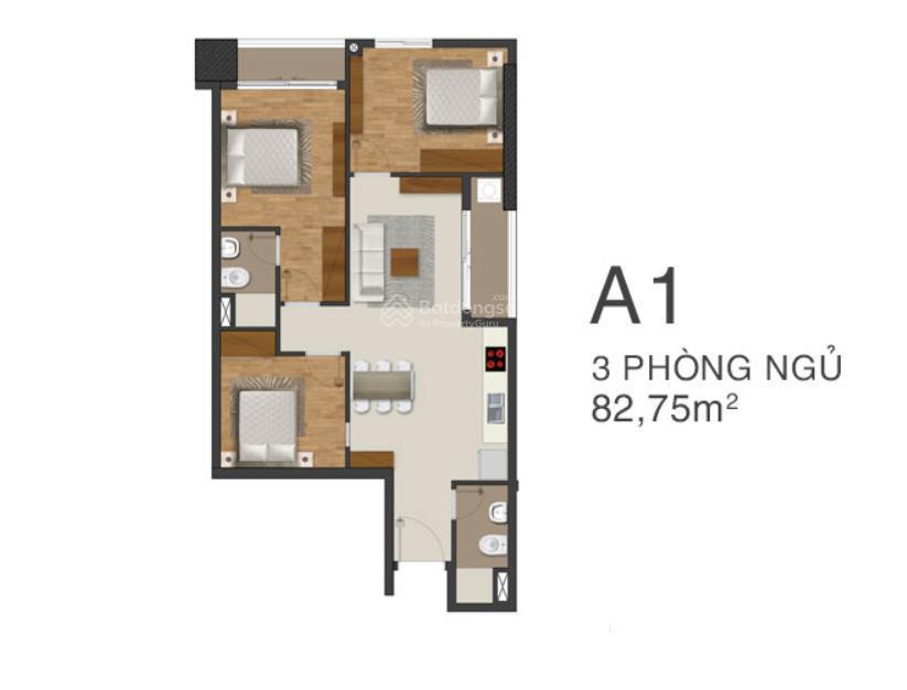 Cần bán căn 3 phòng ngủ sổ sẵn công chứng ngay giá tốt 4 tỷ 700 triệu