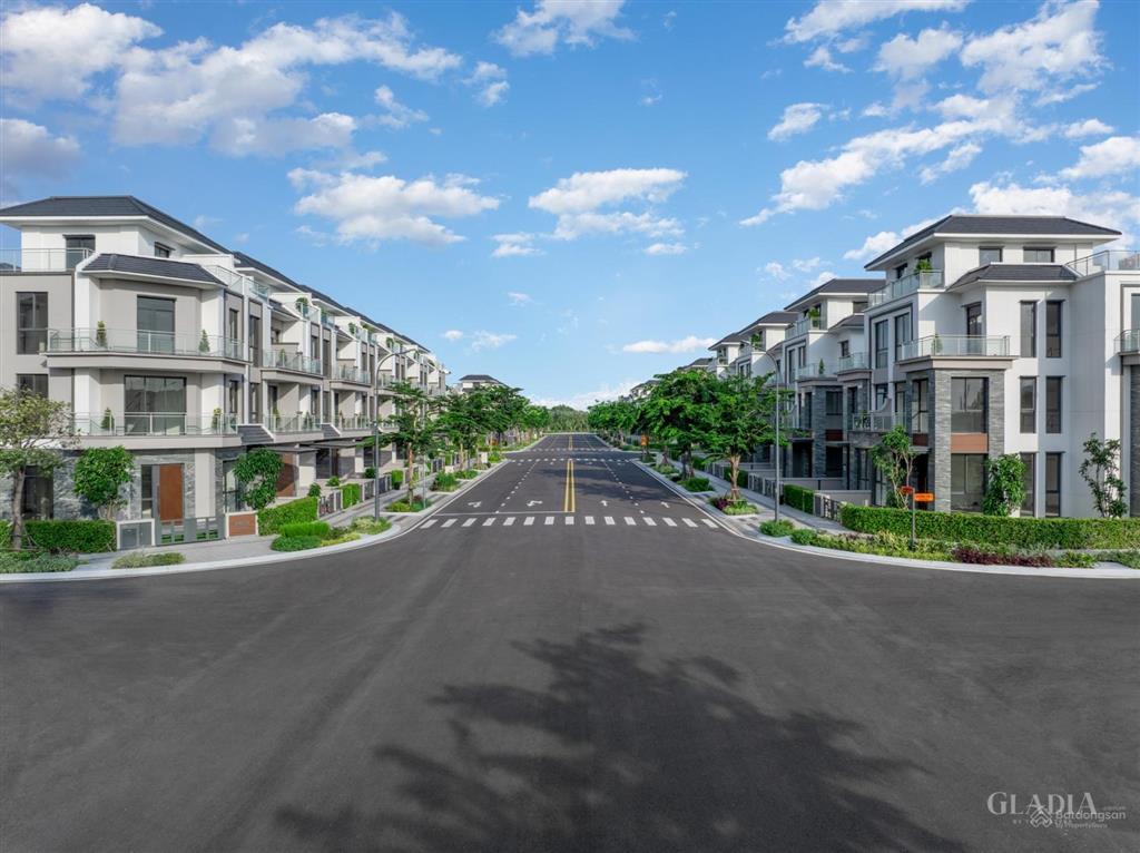 Bán bt song lập gladia khang điền, 57,335 tỷ, 216m2, mặt đường lớn nhất dự án 25m, q2, hcm