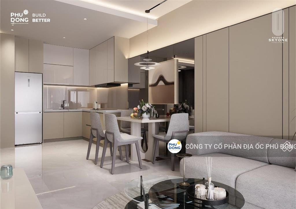 Phú đông skyone căn hộ 1pn 55,3m trung tâm dĩ an thanh toán tự có, không áp lực vay