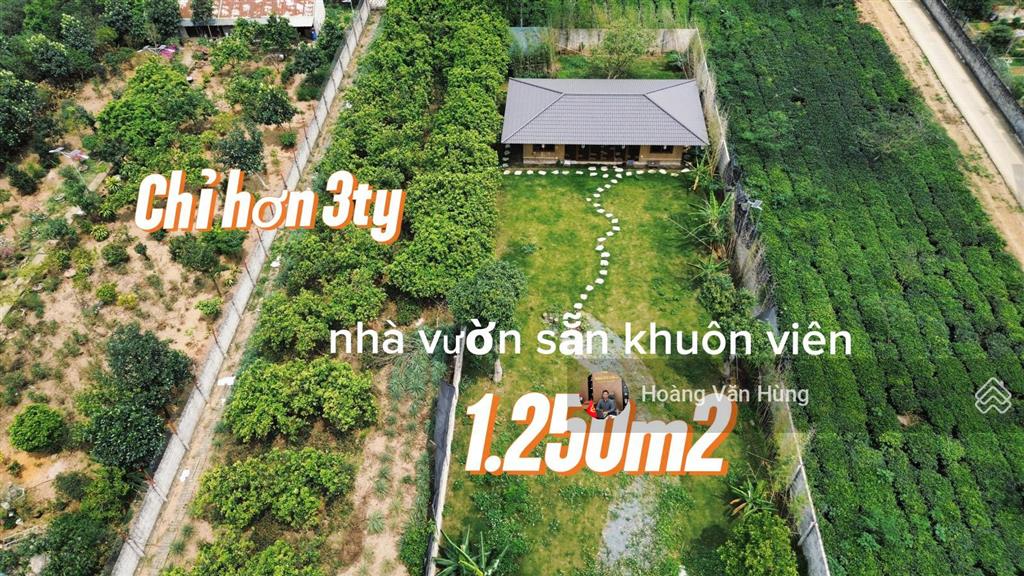 Bán đất có nhà vườn 1250m2 tại hòa thạch, quốc oai, hà nội, giá siêu hời 3,8 tỷ