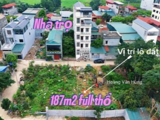 Thanh khoản gấp lô đất sát tỉnh lộ 420, thạch thất, 39 triệu / m2, 187 m2,nhiều tiện ích