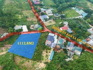 Bán đất nghỉ dưỡng 1112.8m2 tại yên bình, thạch thất, hà nội, giá cực chất 7 triệu / m2
