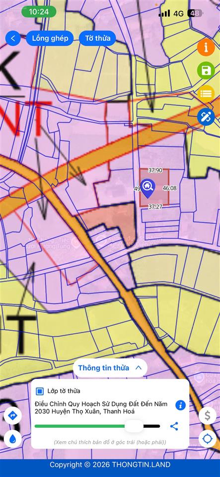 Bán đất tại thọ lập, 290 triệu, 194m2, giá tốt