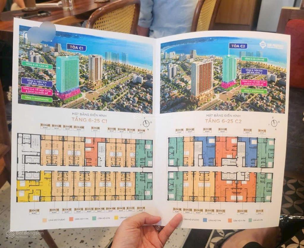 Bán nhanh căn hộ 1pn+ sun costa vương thừa vũ, tòa c1, hướng biển, núi, bán đảo sơn trà. giá cực rẻ