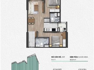 Chính chủ cần cho thuê căn 2pn fpt3, mới 100%, đầy đủ nội thất, có thể ở ngay, view đep, thoáng