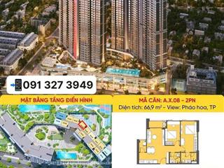 Bán nhanh căn 2 phòng ngủ masteri rivera đà nẵng, view pháo hoa, tầng cao, nhận nhà t10/2026