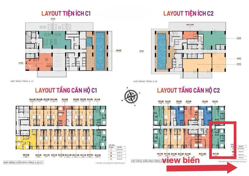Chính chủ bán gấp sun costa 2 p.n, 67m2, giá hợp lý thị trường, tòa c2