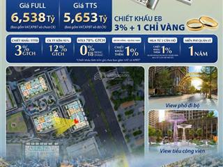 Căn 2 ngủ capital square chỉ 87 tr/m2, ck early bird 3% tặng 1 chỉ vàng, miễn lãi 18t