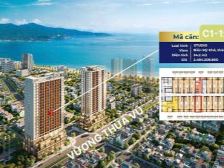 Chính chủ bán nhanh căn studio sun costa 35m2, tòa c1, view biển, mặt đường vương thừa vũ, giá tốt