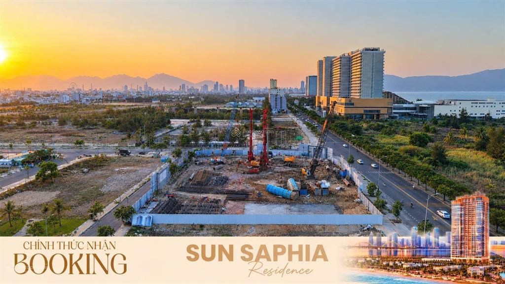 Nhận booking sun saphia residence, dự án căn hộ mặt biển đầu tiên sun group tại đà nẵng