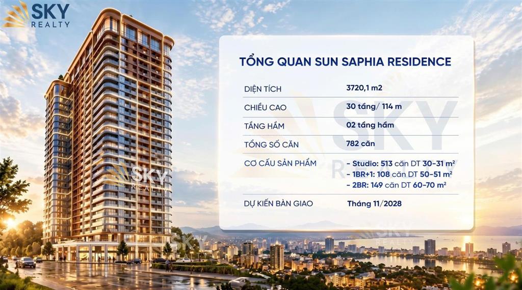 Sun saphia  căn hộ biển sun group đà nẵng  vốn chỉ từ 750tr (25%) nhận nhà htls 24th  ck booking