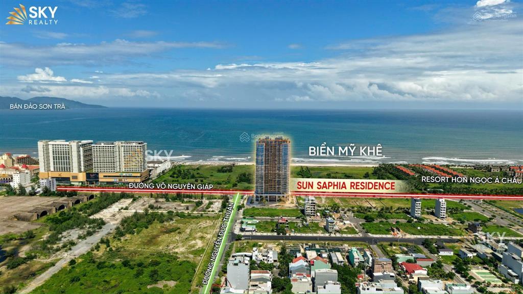 Bán căn 2 phòng ngủ góc 70m2 sun saphia residence, view trực diện biển, giá cđt, chiết khấu mua sớm