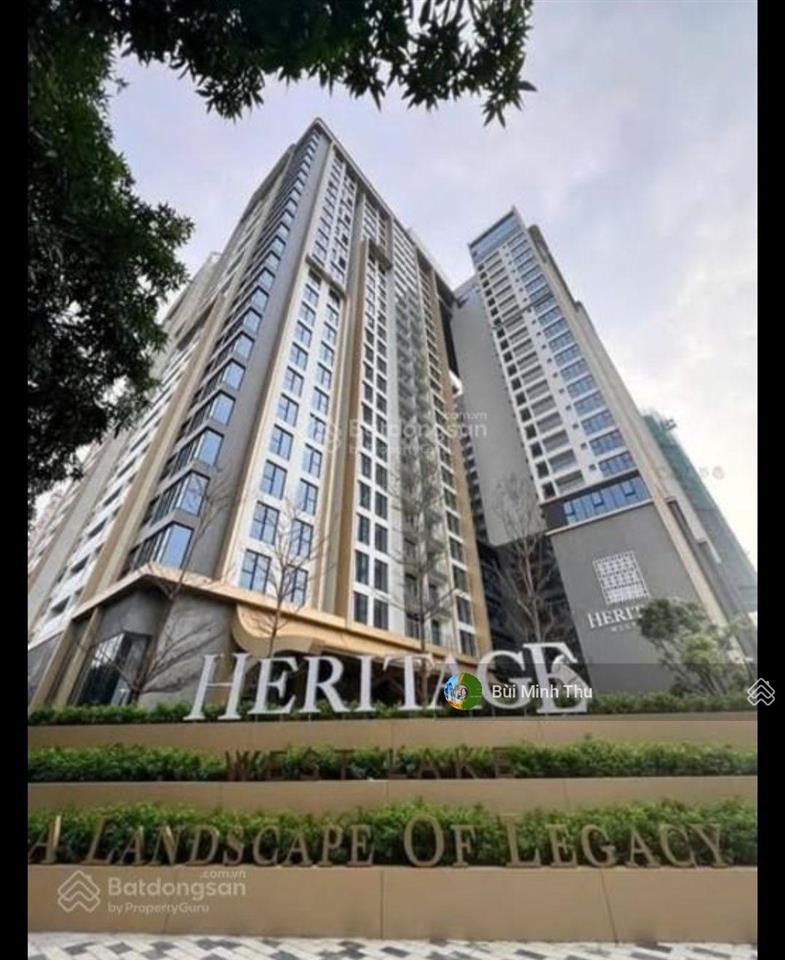 Bán căn hộ hạng sang  tòa heritage west lake 4pn  4wc  dt 180m²  view trọn hồ tây.