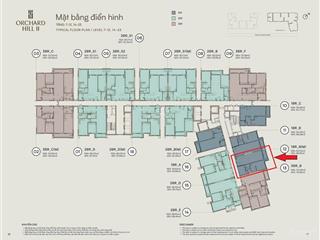 Bán căn hộ 1pn + tầng trung siêu đẹp tại orchard hill giá full 3ty350