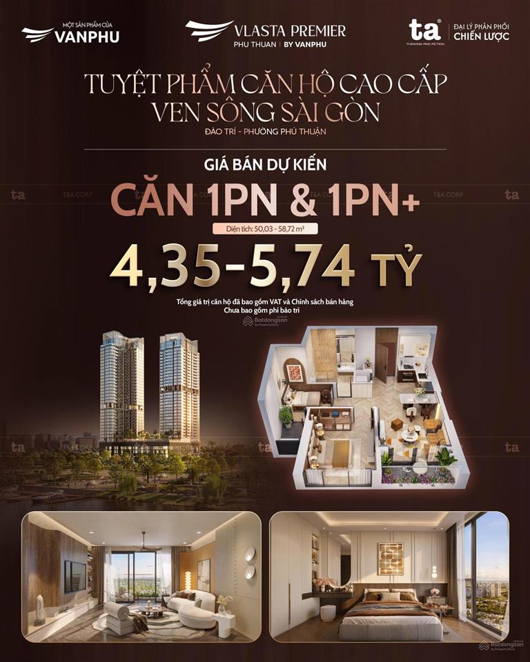 Giỏ hàng độc quyền  vị trí số đẹp từ 1pn3pn tại vlasta premier quận 7