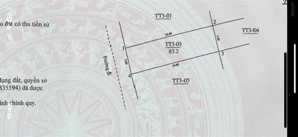 Bán lô đất đấu giá xen kẹt liên mạc, bắc từ liêm 83m2, mặt tiền 5m, 13.1 tỷ, phân lô có vỉa rộng