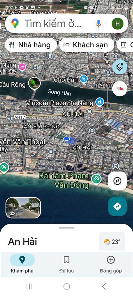 Bán đất nhà phố biển mỹ khê sơn trà đường ô tô khu mân thái, nhiều khách du lịch