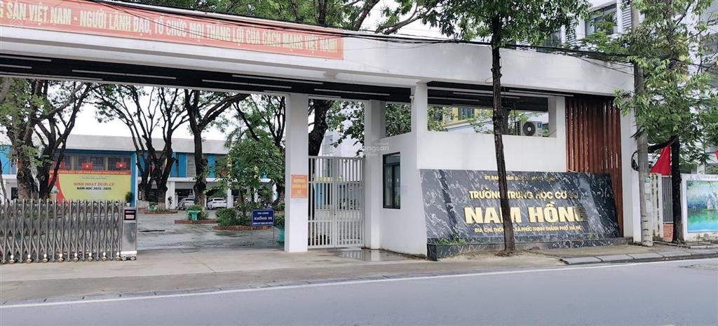 Bán đất tặng nhà 3 tầng  thôn về, nam hồng diện tích 114,5m  mặt tiền 9,6m vuông đẹp nhà 3