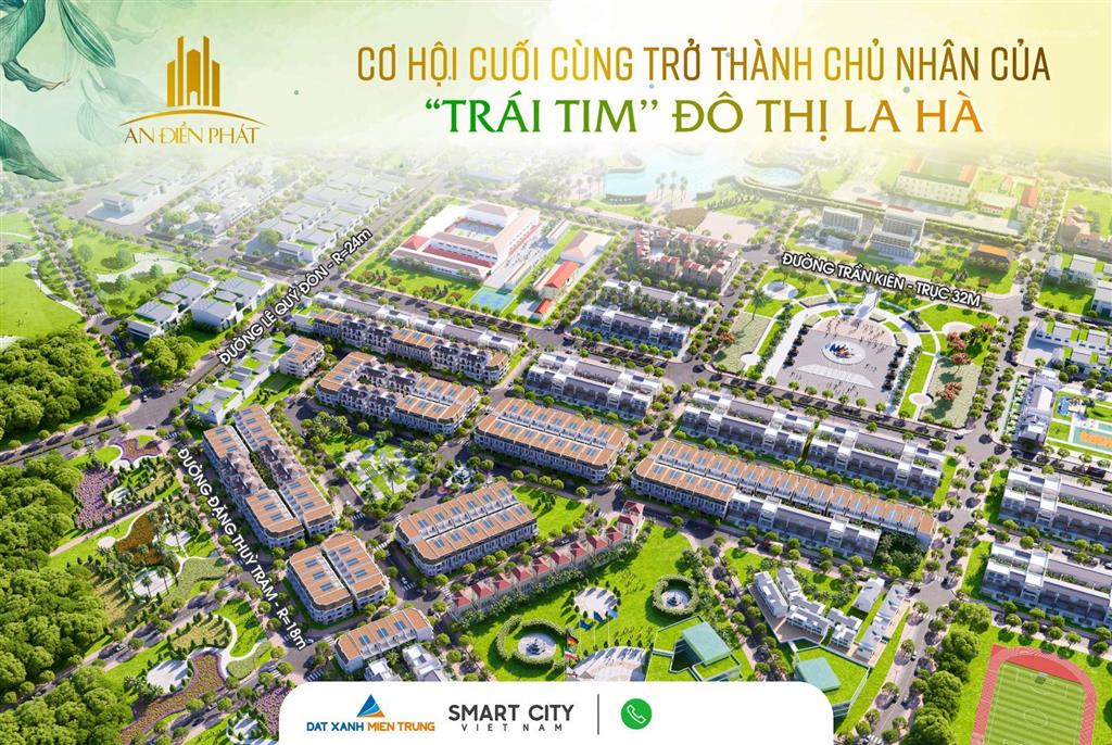Mở bán giai đoạn 1, cơ hội đầu tư dự án an điền phát khu đô thị mới tp quảng ngãi