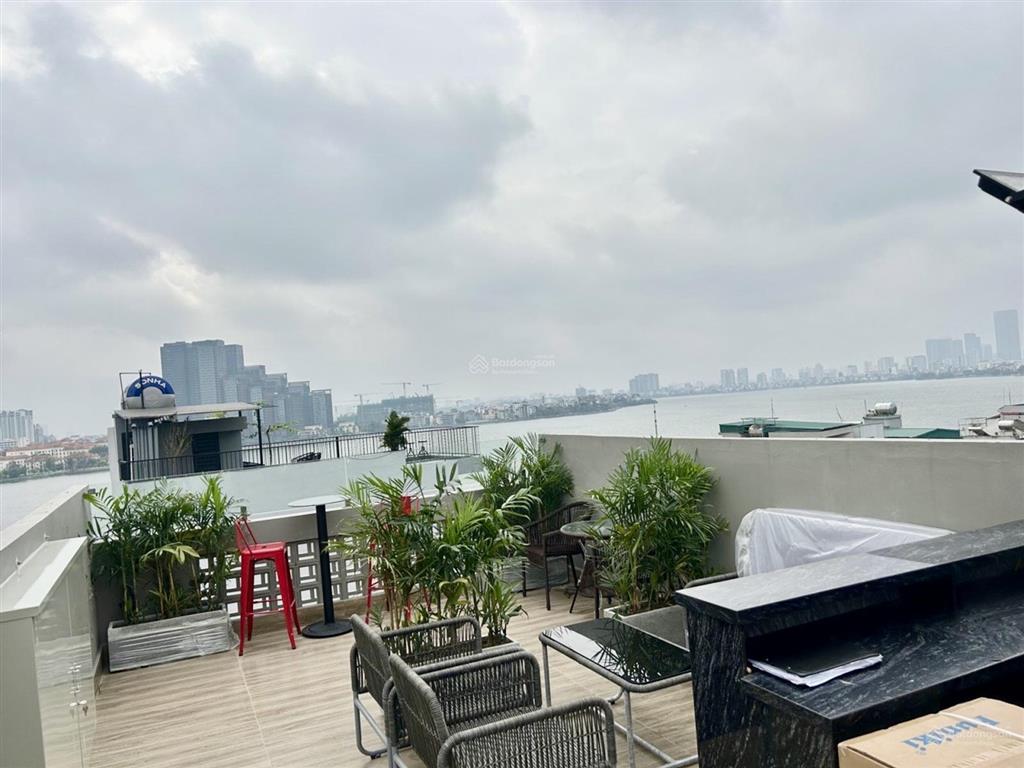 130 triệu/tháng dòng tiền thật apartment view hồ tây 9 tầng thang máy full nội thất.