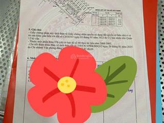 Bán lô đất gần đường bờ sông vàm thuật, hẻm 224, vườn lài, 8 tỷ, 109 m2, pháp lý đầy đủ