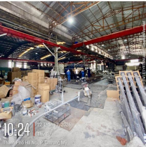 Cho thuê kho xưởng sẵn cẩu trục 1800 m2 (tại cụm cn chúc sơn  chương mỹ  hà nội)