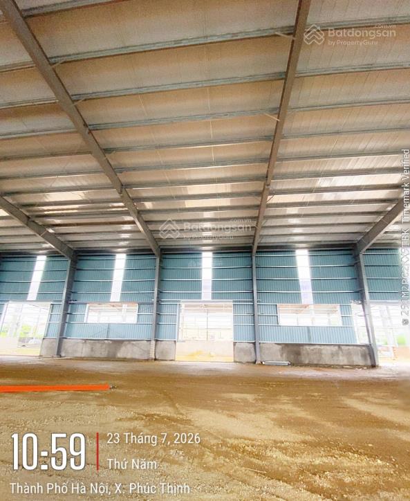 4000 m2 kho xưởng cho thuê mới 100% (tại khu công nghiệp nguyên khê), phòng cháy tự động