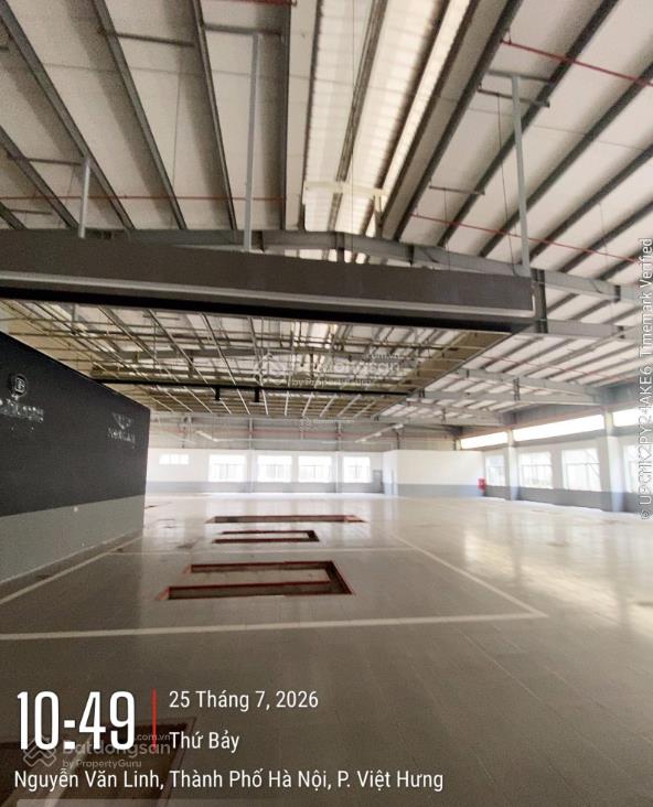 2000 m2 kho xưởng cho thuê (tại việt hưng  long biên  hà nội), phòng cháy tự động