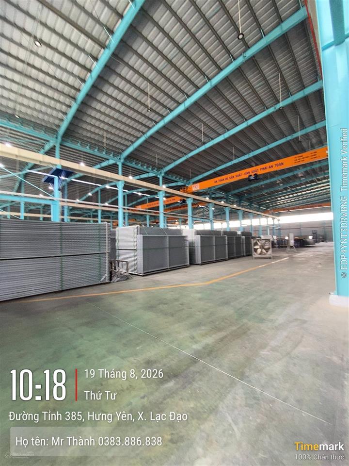 10.000m2 kho xưởng cho thuê (có ngăn lẻ cho thuê). có xưởng độc lập (tại hưng yên)