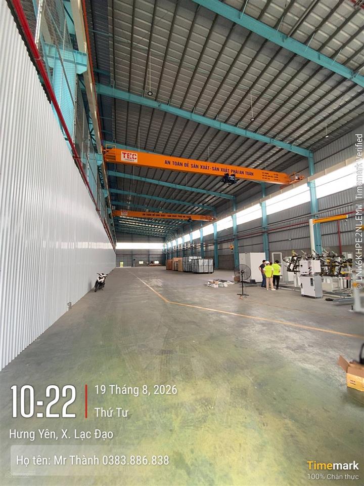 10.000m2 kho xưởng cho thuê (có ngăn lẻ cho thuê). có xưởng độc lập (tại hưng yên)