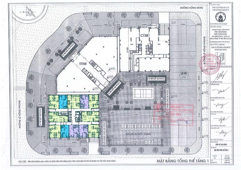 Chân đế chung cư handico ct3a quang trung