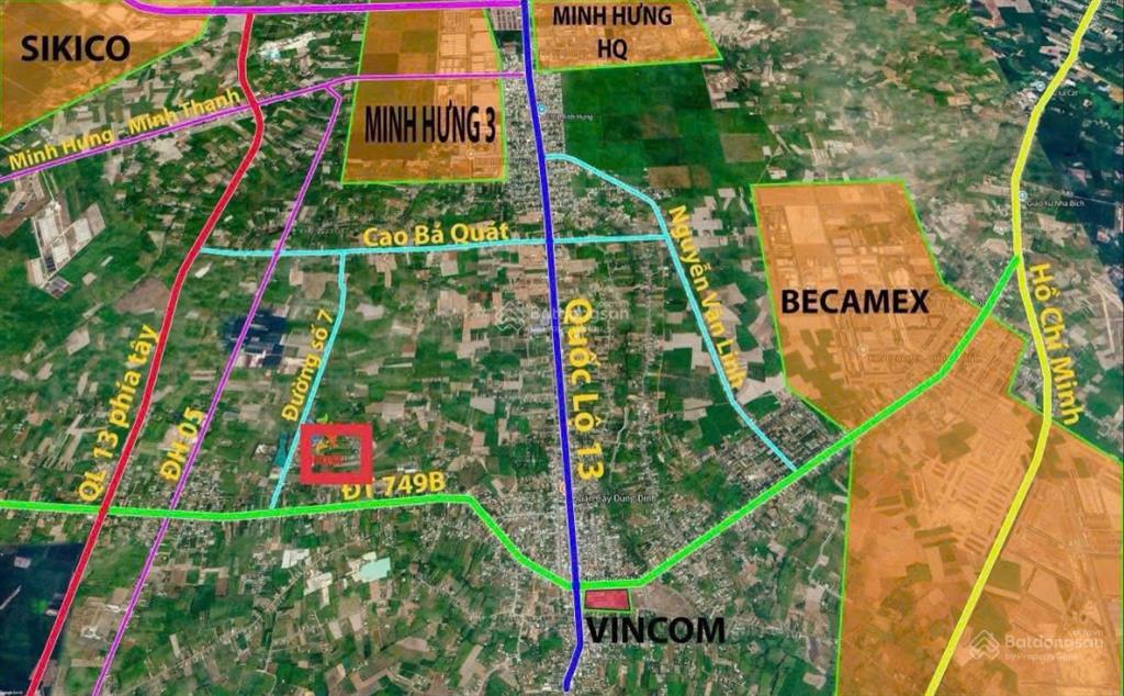 Chạm đáy thị trường! lô đất phường minh hưng sát vincom & becamex chỉ 550tr  không thể rẻ hơn!