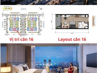 Căn studio/33.3m2 giá từ 1.747 tỷ căn hộ slight tower