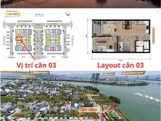 Căn 2pn/59m2 giá 2.734 tỷ khu hòa xuân căn hộ s  light tower
