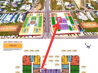 Căn 1pn + 1 diện tích 55.8m2 giá 2.366 tỷ view sông  fours tower đà nẵng