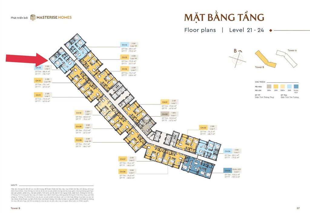 Masteri rivera đà nẵng  căn 3pn/79.4m2 giá 6.594 tỷ  sắp bàn giao  hàng ngoại giao