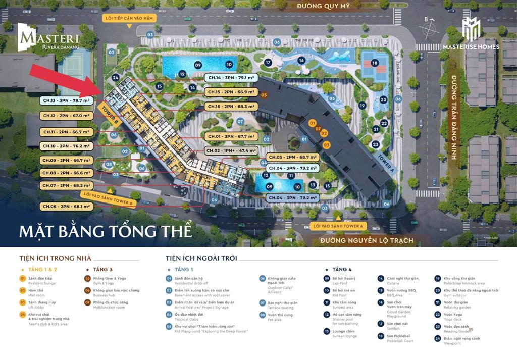 Masteri rivera đà nẵng  căn 3pn/79.4m2 giá 6.594 tỷ  sắp bàn giao  hàng ngoại giao