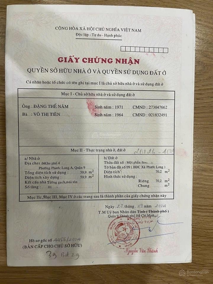  nhà 81 (4x20) mt đường 128, phước long a , q9 (8ty430)