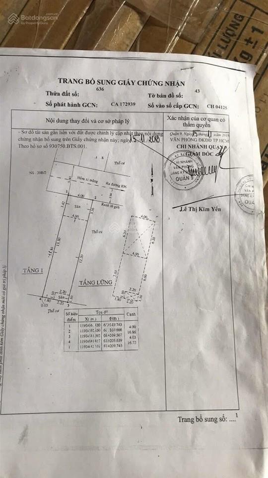 Nhà 67m2 (4x16.7) đường 836, phú hữu, tp thủ đức (5tỷ090)