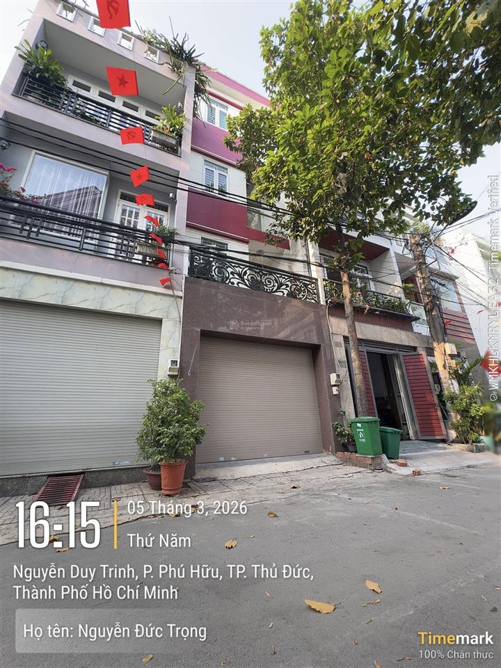 Nhà 4 tầng, 54m2 (4x13.5m) phú hữu, tp thủ đức (6tỷ090)