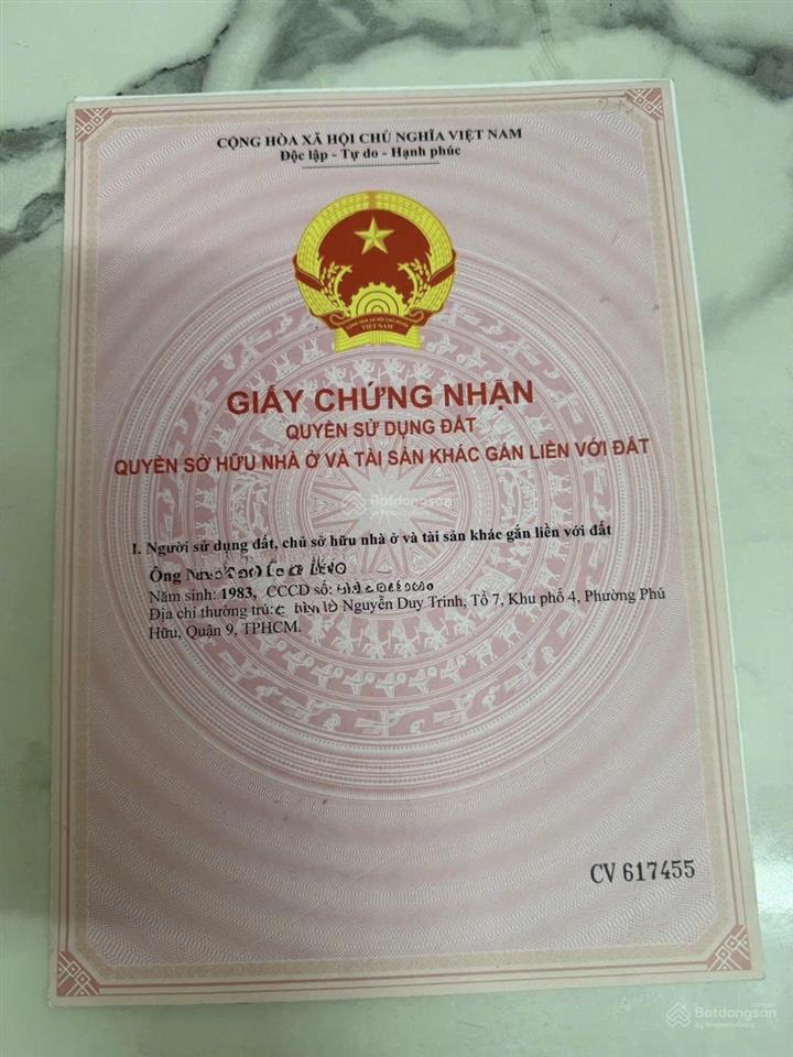 Nhà 4 tầng, 54m2 (4x13.5m) phú hữu, tp thủ đức (6tỷ090)