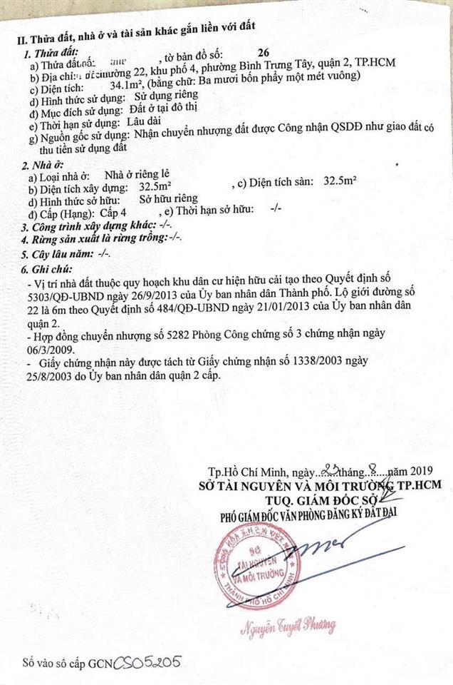  nhà 34m (3pn) bình trưng tây , q2 (3ty490)