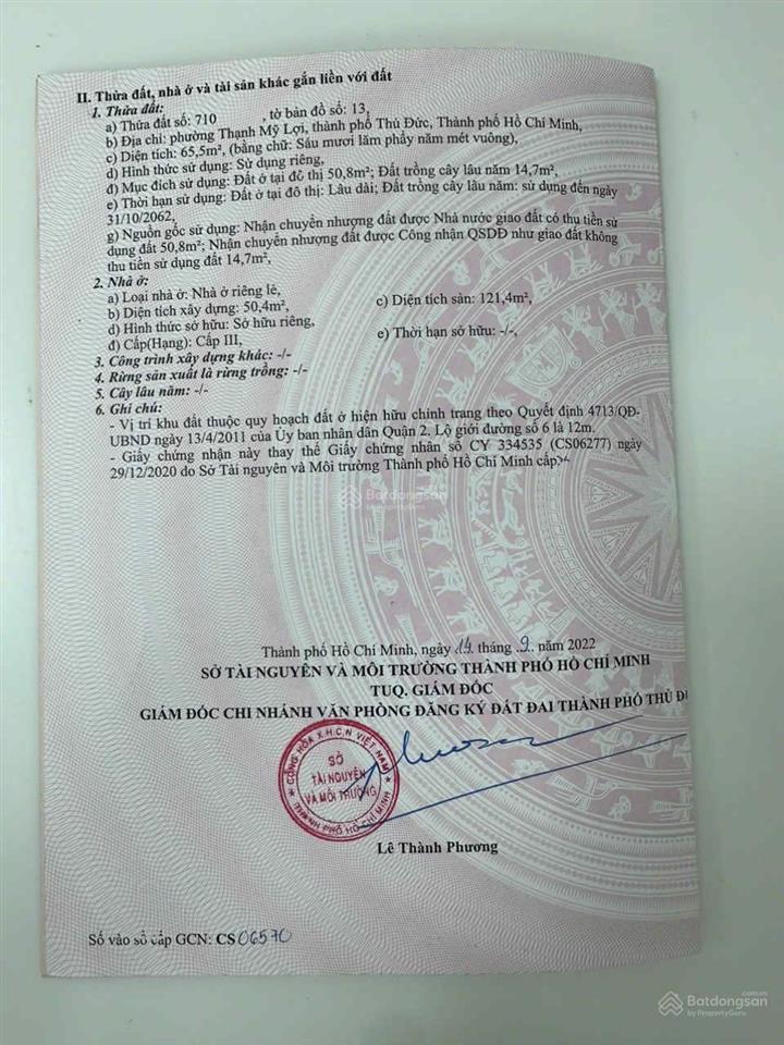 Nhà mt đường 16 , 66m (6x13.5) p thạnh mỹ lợi , q2 (7ty490)