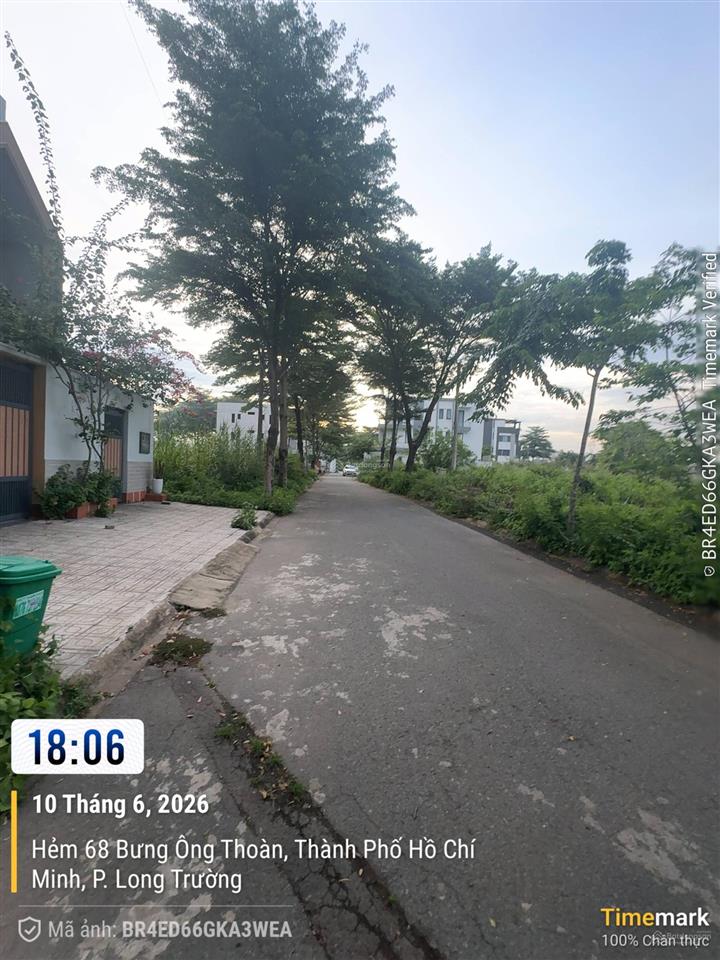 Đất biệt thự, 160m2 (8x20) bưng ông thoàn, phú hữu, q9 (9tỷ9)