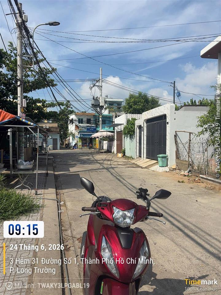 Đất 83m2 (4x20.6) đường 1, long trường, q9 (4tỷ490)